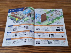 東京警備保障株式会社様製品カタログの俯瞰図イラスト（大学）｜デザイズミ