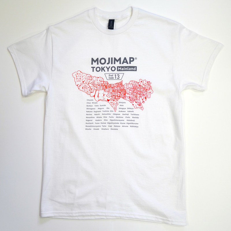 MOJIMAP Tシャツ TOKYO 白　4,180円（税込）